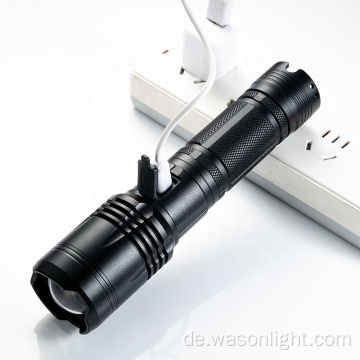 WASON High Grad XHP70 Objektiv einstellbare Zoom-Taschenlampe 2000 Lumen Langstreckenjagd USB-C Chargeable LED-Taschenlampe mit Lanyard